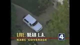 OJ Simpson on the run in 1994 (Recorded LIVE) - Short version