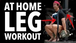 Train LEGS AT HOME with ONE BAND & Light Weights