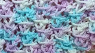 Вяжем красивый, лёгкий, воздушный узор для  изделий. We knit a beautiful, light, airy pattern. 