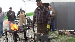 Roy Adams at the gathering tong demonstration