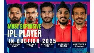 top 5 most expensive player in IPL 2025 | IPL 2025 | IPL auction 2025