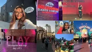 solo in los angeles day 1&2 // playground LA + millennium dance + universal studios