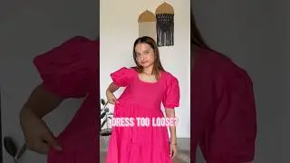 Dress too loose? #dresshacks #hacks #fashionhack #fashionhacks #dress #fashionstyle