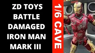 CUSTOM BATTLE DAMAGED ZD TOYS IRON MAN MARK 3 FIGURE HOW TO TUTORIAL