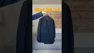 Day 03 of The 30 Day Style Challenge : Black Double Breasted Suit #blacksuit #menswear #outfitideas