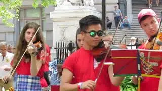 The Ayrshire Fiddle Orchestra performing for the American Scottish Foundation in NYC