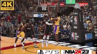 NBA 2K23 (PS5) 00-01 ЛЕЙКЕРС ПРОТИВ 12-13 ХИТ | 4K HDR