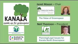 Speak up for Greenspace - Speakers Janet Mason and Neil Thomson