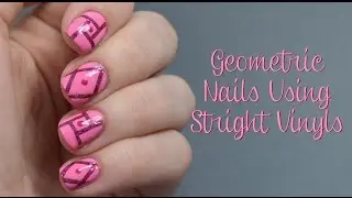 Geometric Stripe Nail Art Tutorial