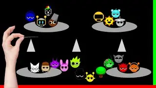 Incredibox Sprunki Marble Race in Algodoo │ Race 47.