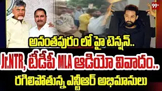 JR .NTR , టీడీపీ MLA ఆడియో వివాదం..రగిలిపోతున్న ఎన్టీఆర్ అభిమానులు | High tension in Anantapur |99TV