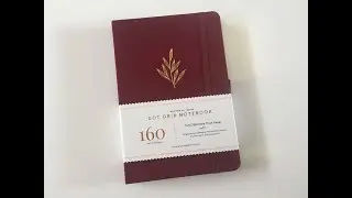 Archer and Olive Dot Grid Notebook Review (Including Pen Test) - 160 GSM Paper for Bullet Journaling