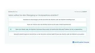Wann solltest du den &Uuml;bergang zur Analysephase einleiten?