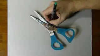Drawing scissors 3D Art ( do you believe?)