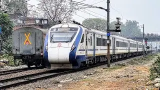 11080 Gorakhpur Mumbai LTT Exp x 22490 Varanasi Vande Bharat meet At Outer oF lucknow Charbagh Jun.