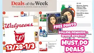 WALGREENS MUST DO DEALS 12/28-12/3 | ROLLING REWARDS + SPEND BOOSTER SCENARIOS