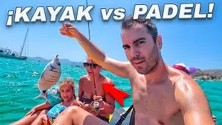 PESCA en KAYAKvsPADEL ¡Mi mujer y mis hijos PESCAN MUCHÍSIMO! [Y yo miro...¡solo les pican a ellos!]
