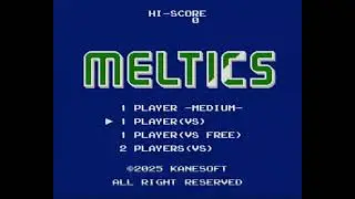 Meltics (Famicom / NES) 1P VS CPU gameplay new homebrew 2025