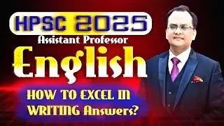 30 days | How Excel in  Answer Writing HPSC ? | Walt Whitman | HPSC Assistant Professor English