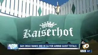 San Diego is 2nd ranking city in California for Airbnb guests arrivals