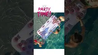 Floating beer pong table 🍺