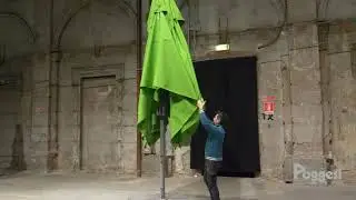How to close the canopy for center post models