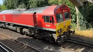 Class 66 & 444 Desiro Crossover | 66001 & 444008 + 444023 | DB Cargo UK & SWR