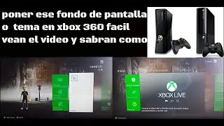 poner fondo de pantalla o tema en xbox 360 facil menu inicio #xbox360 #gamer #xbox #retro #gaming
