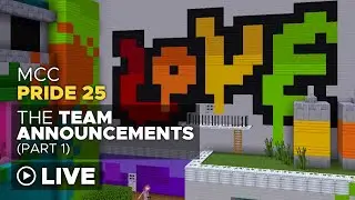 MCC Pride 25 - Team Announcements LIVE - Part 1 (MCC Live Show)