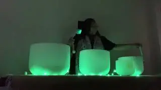 Green Light Crystal Bowl Sound Healing 