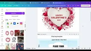 How to drag and drop-Valentines day party favor template