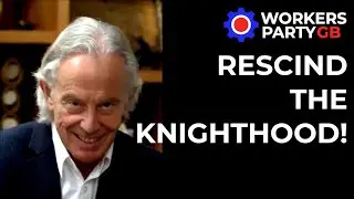 Angus Scott talks about his petition to rescind Blair's knighthood