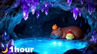1 Hour Cave Water Drops 💧 Deep Sleep Sounds | Echoing Drips ASMR (No Music)