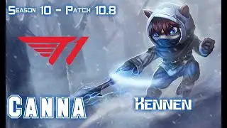 T1 Canna KENNEN vs SETT Top - Patch 10.8 KR Ranked