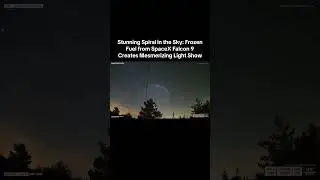 The mesmerizing spiral seen in the sky was caused by frozen fuel released from a SpaceX rocket.