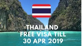 Thailand Visa On Arrival Is Free  For Indians Till 30 Apr 2019
