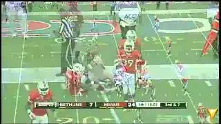 Miami Hurricanes vs. Bethune Cookman (2012) - 2nd Half - Hurricane FlashForward