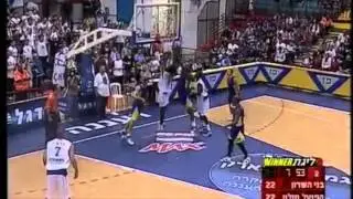 Bnei Herzliya vs Holon Haminn Quaintance 17pt 13 rebounds 2blocks 2 st 1 as