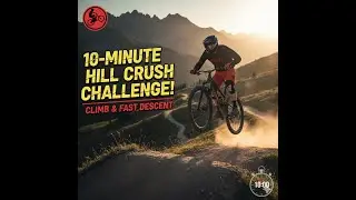 10-Minute Hill CRUSH Challenge! Spin BIke Indoor Cycling Simulation: St. Peters Hill.