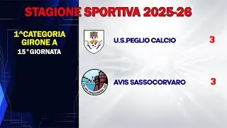 PEGLIO-AVIS SASSOCORVARO: 3-3