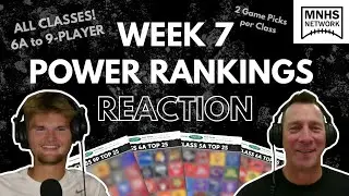 Breaking Down Top 25 Rankings for ALL CLASSES Going Into Week 7 w/Coach Wilkie‼️ - MNHS FB Podcast