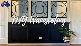 How to Install Wainscoting | DIY feature wall | Inexpensive Featured Wall Ideas