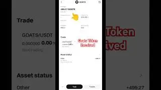 Goats airdrop Received| Goats airdrop update| Goats airdrop withdrawal #shorts
