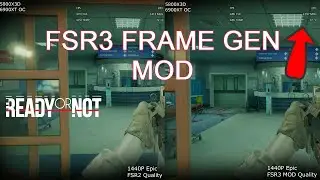 Ready Or Not 1.0 FSR3 Mod - 1440P Epic - With FSR2 Quality and FSR3 Mod Quality - 6900XT OC / 6950XT