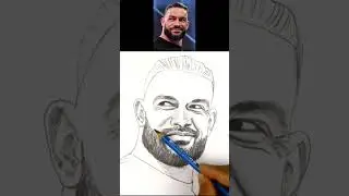 Roman Reigns WWE Portrait Drawing ✍🏻