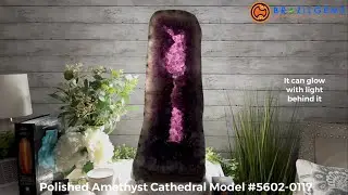 Model # 5602-0117 Polished Amethyst Cathedral by BrazilGems.com 🏷 FOR SALE🛍🛒Shop Now
