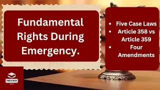Fundamental Rights During Emergency with Case Laws, #llb #llb #upsc , #constitution ,#previousnotes