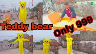 Teddy Bear Costume Unboxing||🐱Full Review Teddy Bear Mascot costume||#crazy teddy @help boy