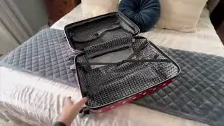 FUL Disney Mickey Mouse Carry On Luggage, Hardshell Rolling Suitcase with Spinner Wheels, Black