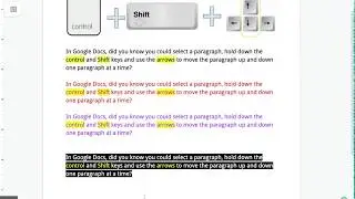 Mr. Pirkl Helps: Google DOCS: Move a paragraph up and down